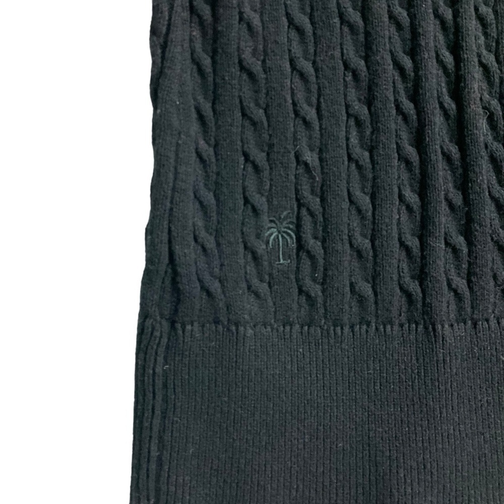 Lilly Pulitzer Black Sleeveless Crewneck Sweater Vest Size Small Cable-knit - Picture 8 of 12